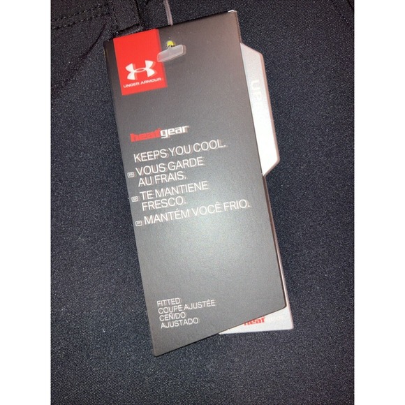 Under Armour Size 8 Women's UPF 30 Fitted Heat Gear Black Chino Golf Shorts NWTs - Picture 2 of 6